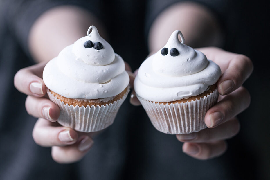 Two Ghost Cupcakes